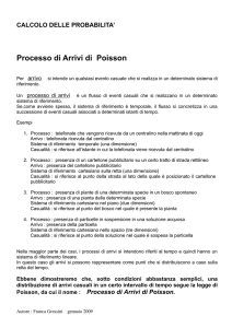 Processi di Poisson - ITTS Vito Volterra