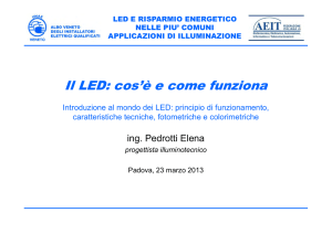 Il LED: cos`è e come funziona