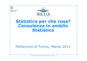 Statistica per che cosa?