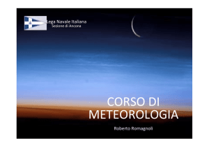 Corso meteorologia - LEGA NAVALE ITALIANA Sezione di Ancona