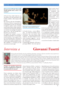 Intervista a Giovanni Fusetti