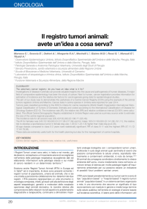 Il registro tumori animali: avete un`idea a cosa serva?