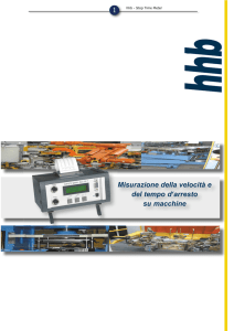 Misurazione della velocità e del tempo d`arresto