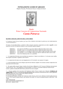 Canta Petrarca - Fondazione Guido d`Arezzo