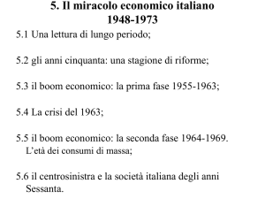 5. Il boom economico italiano