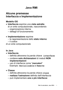 Java RMI Alcune premesse