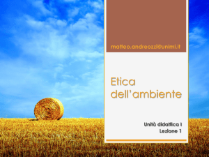 Etica dell`ambiente