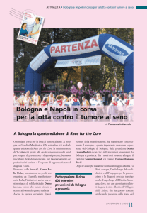 Bologna e Napoli in corsa per la lotta contro il tumore al seno