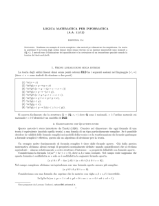 LOGICA MATEMATICA PER INFORMATICA (A.A. 11/12) 1. Ordini
