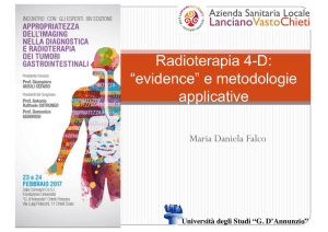 Radioterapia 4-D: “evidence” e metodologie