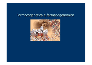 Farmacogenetica e farmacogenomica