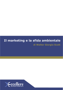 Il marketing e la sfida ambientale - Eccellere