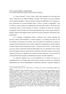 1 TRA AVANGUARDIA E TRADIZIONE: IL TEATRO SPAGNOLO