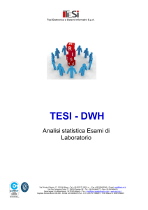 TESI - DWH - Tesi Elettronica E Sistemi Informativi Spa
