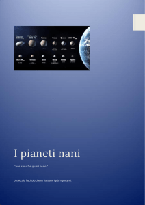 I pianeti nani
