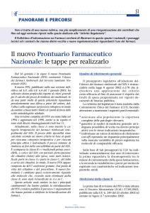 Il nuovo Prontuario Farmaceutico Nazionale: le tappe per