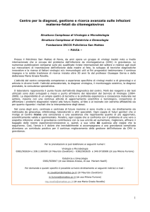 1 Centro per la diagnosi, gestione e ricerca avanzata sulle infezioni