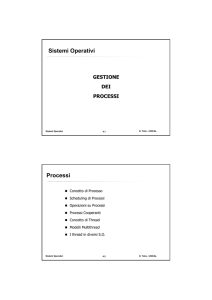 Sistemi Operativi Processi