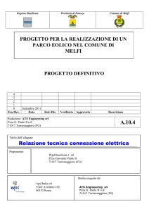 A.10.4 Relazione tecnica connessione elettrica