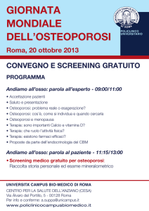 Locandina_osteoporosi - Policlinico Universitario Campus Bio