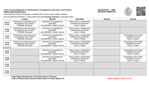 orario secondo semestre