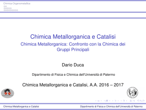 Chimica Metallorganica e Catalisi