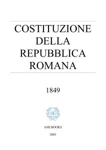 Costituzione della Repubblica Romana