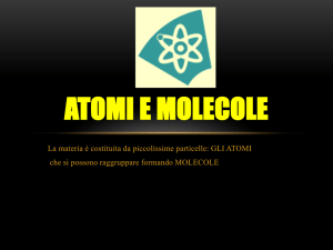 Atomi e molecole