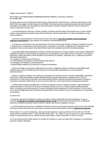 Allegato alla circolare n.29-15 somministrazione farmaci