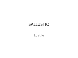 sallustio - Liceo Vida