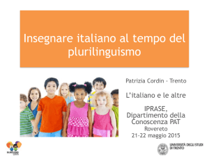 Insegnare italiano al tempo del plurilinguismo