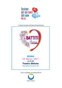 ROMA 29 Marzo 2017 Teatro Ghione