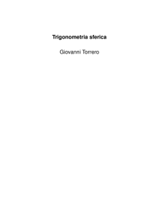 Trigonometria sferica - Torrero Giovanni, Giovanni Torrero