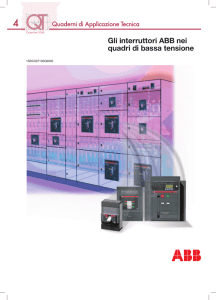 Gli interruttori ABB nei quadri di bassa tensione