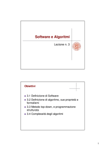 Software e Algoritmi