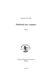 Sinfonia per organo - Associazione Italiana Organisti di Chiesa