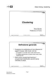 Clustering - DataBase and Data Mining Group