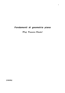 Fondamenti di geometria piana (Prof. Domenico