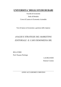 Analisi e strategie del marketing editoriale