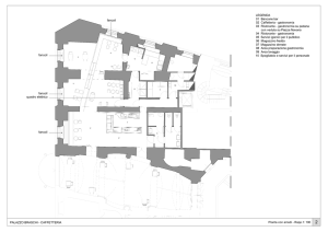 Pianta con arredi - Rapp.1: 100 PALAZZO BRASCHI