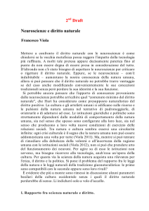 Neuroscienze e diritto naturale - Università degli Studi di Palermo