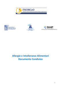 Le allergie e le intolleranze alimentari - San Camillo