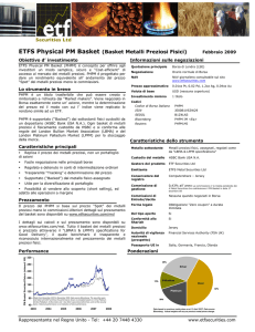 ETFS Fact Sheet Physical - PM Basket