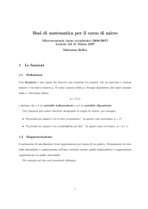 Basi di matematica per il corso di micro