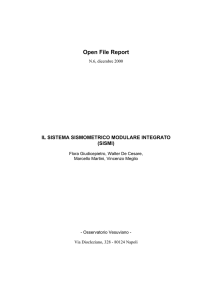 Open File Report - Osservatorio Vesuviano