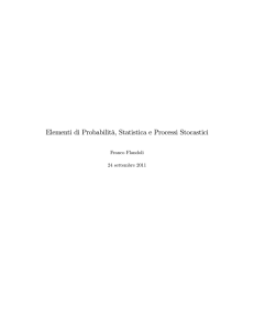 Elementi di Probabilità, Statistica e Processi Stocastici