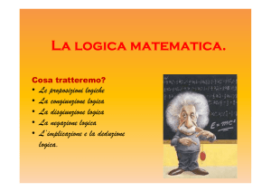 La logica matematica IIIAnovità! - IC SALVO D`ACQUISTO