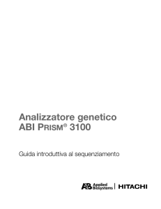 Analizzatore genetico ABI PRISM ® 3100