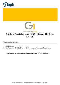 guida all istallazione sql server2012