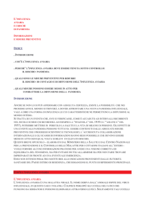 Opuscolo Informativo Influenza Aviaria - Ambasciata d`Italia